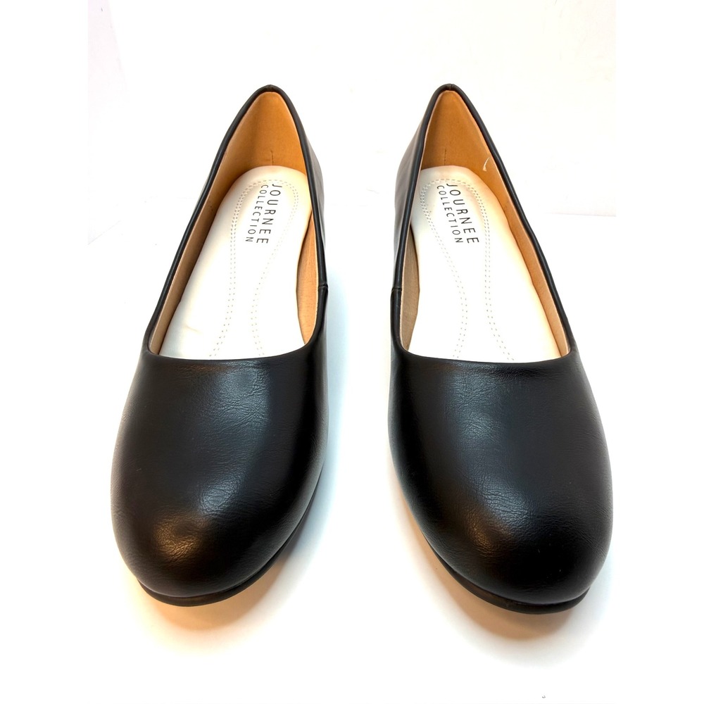 Journee Collection Women's Luu Round Toe‎ Pumps Heels Black Size 9 NWT/BOX